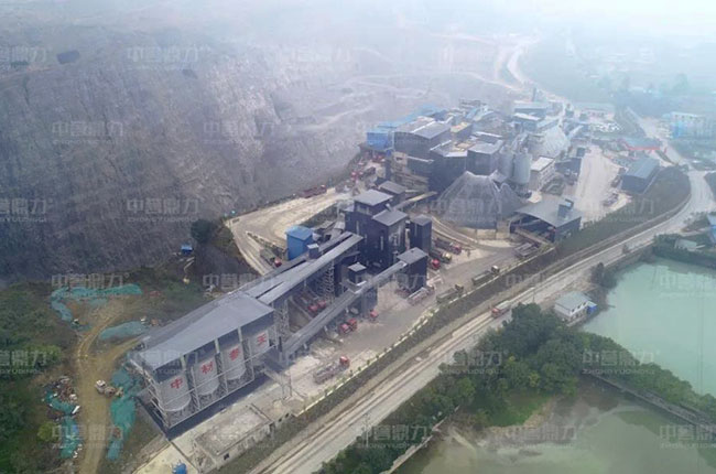 中材參天生產(chǎn)線鳥瞰圖 中材參天生產(chǎn)線鳥瞰圖