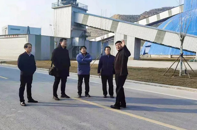 中建路橋集團(tuán)考察團(tuán)考察輝縣中天建材 中建路橋集團(tuán)考察團(tuán)考察輝縣中天建材