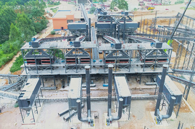 年產(chǎn)500萬噸砂石生產(chǎn)線施工現(xiàn)場(chǎng)實(shí)拍