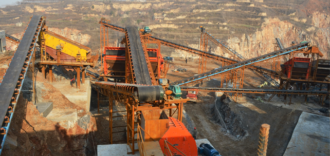 蒙陰石料廠時(shí)產(chǎn)700噸砂石骨料生產(chǎn)線