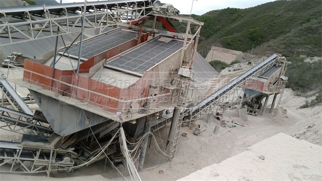 寧夏固原時(shí)產(chǎn)800噸砂石骨料生產(chǎn)線