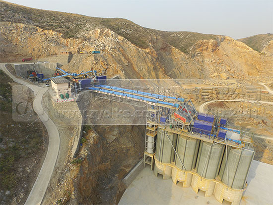 時產(chǎn)1200噸/小時砂石骨料生產(chǎn)線