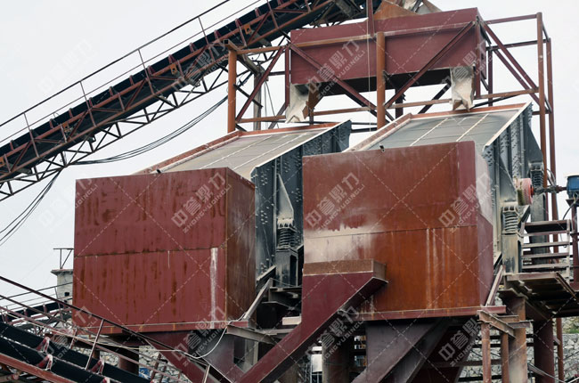 廣西柳州柳江縣柳興竹篙山采石場(chǎng)時(shí)產(chǎn)800噸砂石生產(chǎn)線-篩分 廣西柳州柳江縣柳興竹篙山采石場(chǎng)時(shí)產(chǎn)800噸砂石生產(chǎn)線-篩分