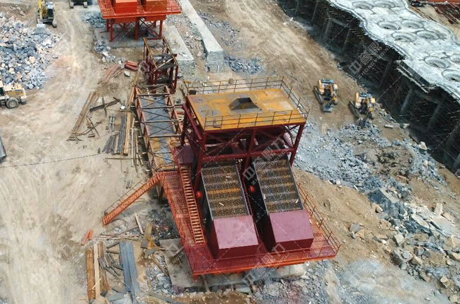 河北涉縣中普建材時(shí)產(chǎn)800噸石料生產(chǎn)線