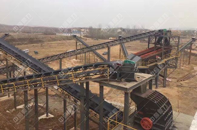 湖北隨州廣水時(shí)產(chǎn)800噸砂石生產(chǎn)線