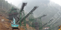 湖北省宜昌市秭歸縣水磨溪礦業(yè)時(shí)產(chǎn)800噸砂石生產(chǎn)線