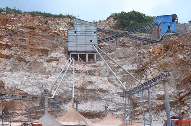 砂子(機(jī)制砂)生產(chǎn)現(xiàn)場(chǎng)