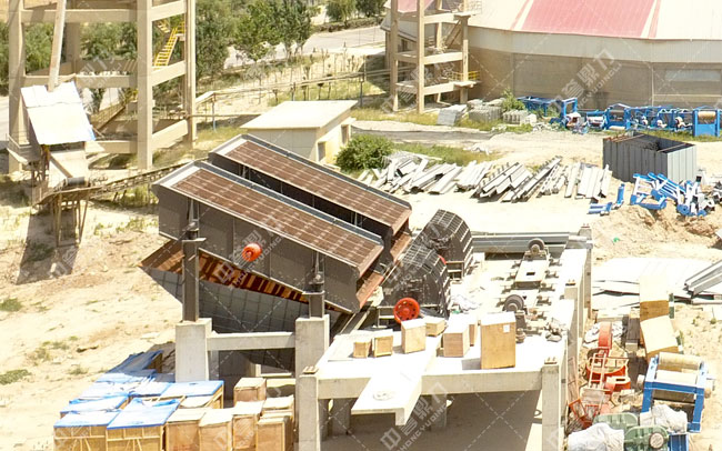 碎石廠新安裝的設(shè)備