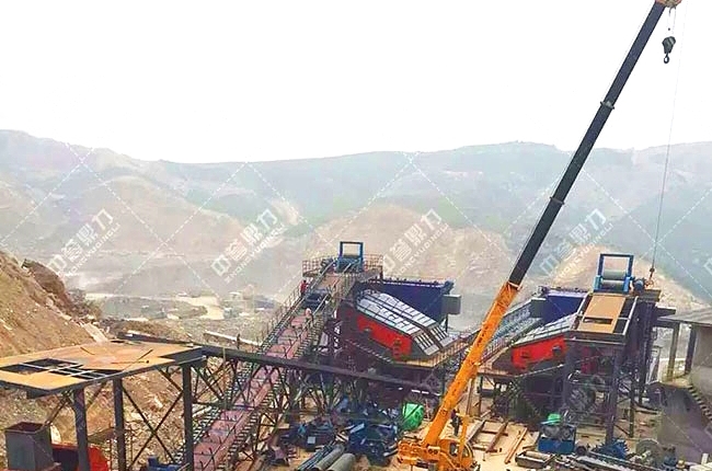 碎石生產(chǎn)線安裝現(xiàn)場(chǎng)